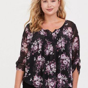 Chiffon Pintuck Blouse